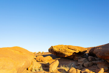 natural rock formation under blue sky