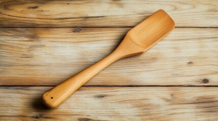 Wooden Spatula on Wood for Baking 