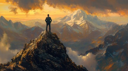 A Visionary Leader at Mountain Peak Overlook 