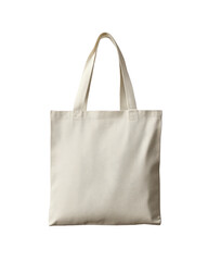 A white canvas bag. The bag is empty and has no design on it