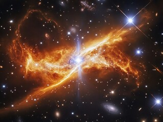  Vibrant Cosmic Nebula With