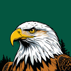 eagle head vector art for graphic design needs