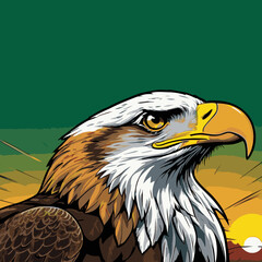 eagle head vector art for graphic design needs