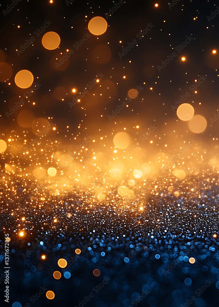 Poster a captivating, abstract image of sparkling light and bokeh effects, it will ignite the imagination. 
