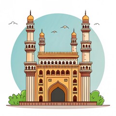 Illustration of Charminar, Hyderabad