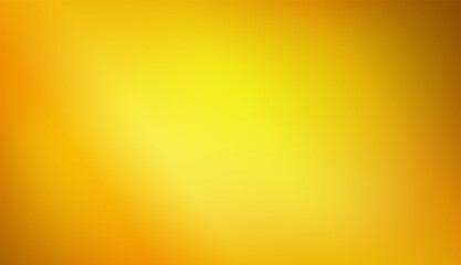 Glowing gold color blurred background. Abstract yellow gradient design. Minimalist creative background. Blurry cover of landing page. Vector eps 10.