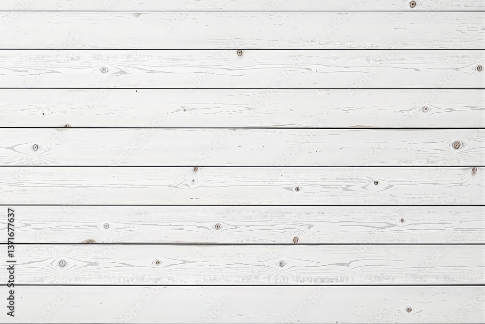 Poster white wooden planks in horizontal layout with visible natural wood grain texture on a clean backgrou