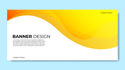 Obraz premium abstract curvy colorful gradient banner design