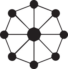 Abstract complex network graphic design illustration