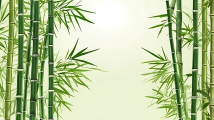 vibrant, lush bamboo forest, thick greenery, tall bamboo stalks, natural, sunlight filtering through trees, serene atmosphere, high detail