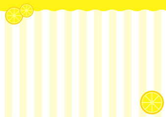 レモンの縞模様のフレーム