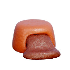 Chocolate Pudding, Sweet and Desserts, Bakery shop, 3d rendering.