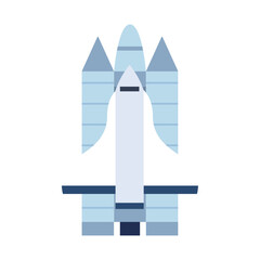Spaceship icon vector image with white background
