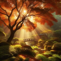 Obraz premium Acer pseudosieboldianum Korean Maple