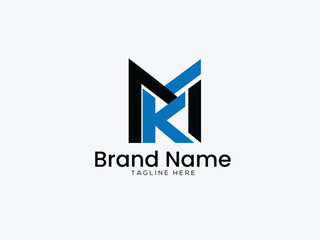 MK Letter Logo design Vector Art, MK  Icons, and Graphics	
