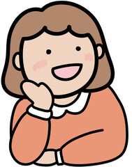 즐거운 상상하는 어린이