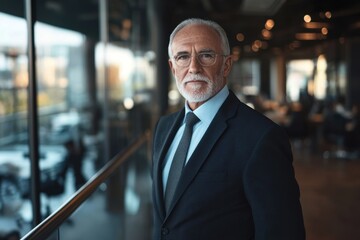 The Senior Executive's Confidence: Capturing the gravitas of a distinguished senior executive.