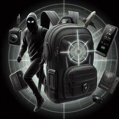 Anti theft RFID blocking backpack with slash proof material USB