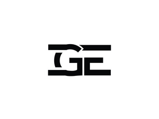 GE Letter Logo design Vector Art, Icons, and Graphics	