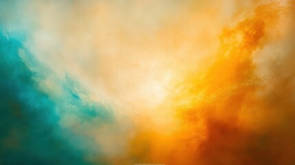 Naklejka premium Colorful Abstract Sky with Blue and Orange Hues at Sunset