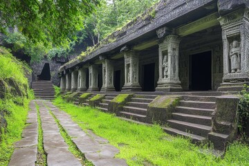 A breathtaking discovery of a lost temple buried beneath thick jungle vines