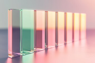 colorful glass bottles