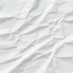 Fototapeta premium Crumpled White Paper Texture Background for Design and Decoration