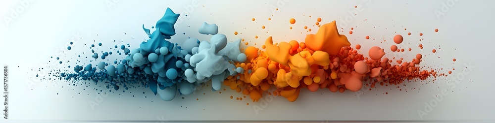 Poster a colorful and dynamic visualization showcasing the diverse frequency distribution of educational at