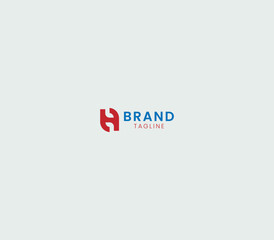 Geometric N or H Monogram Logo
