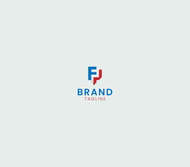 Obraz premium Premium FP Monogram Logo, Modern Letter Mark for Luxury Branding Business 