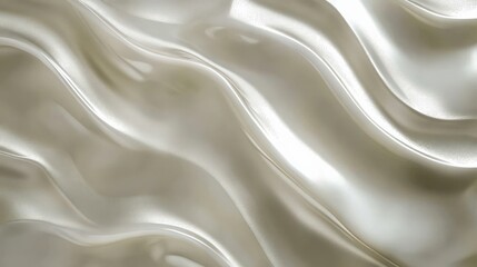 Fototapeta premium Smooth Elegant Flowing Fabric Texture in Soft Creamy Color Tone
