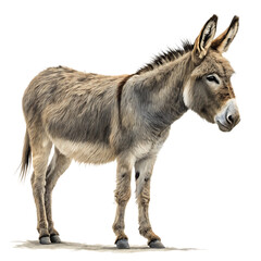 Isolated Donkey on Transparent Background &ndash; High-Quality PNG for Design Projects