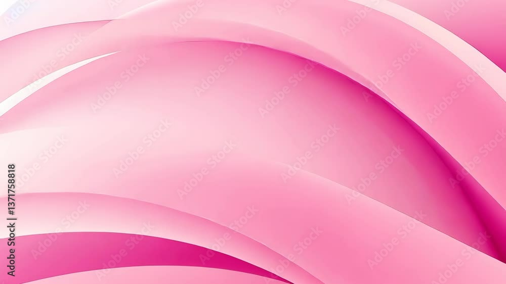 Poster soft pink waves create a tranquil background perfect for various design applications and artistic ex