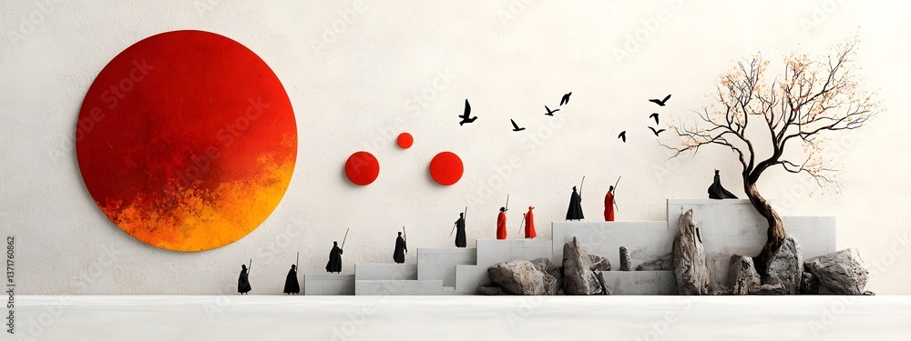 Poster this digital depicts an abstract and conceptual representation of the varying prevalence and diversi