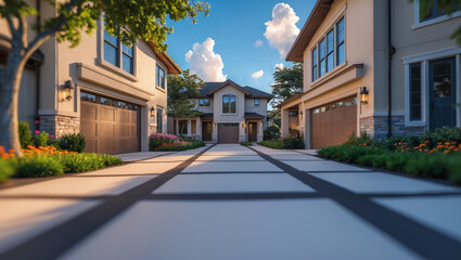 Fototapeta premium Single-Family Home, Townhouse, Condo, Apartment – Find Your Home 