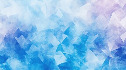 Abstract Blue and White Background with Soft Geometric Shapes