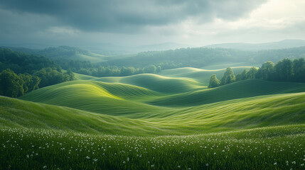 Obraz premium Waves of the Earth