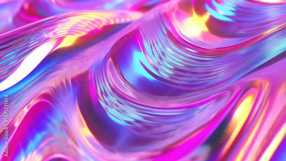 Aufkleber colorful abstract swirls in vibrant hues creating a mesmerizing visual experience