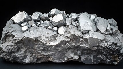 Sparkling Silver Arsenopyrite Mineral Specimen Closeup Macro