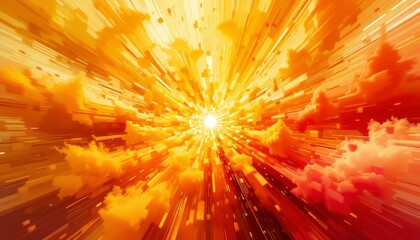 Radiant Explosion of Colorful Light