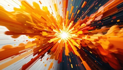 Dynamic Explosion of Colorful Energy