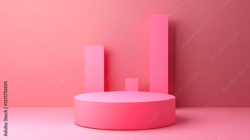 Poster minimalist floating graphs visualizing rapid business innovation cycles