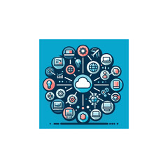 Connection icon vector symbol design illustration.