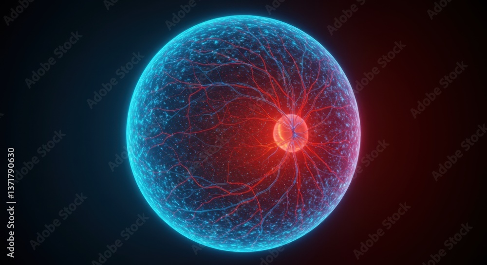 Aufkleber a captivating visualization of a plasma sphere showcasing intricate electric patterns and energy dyn