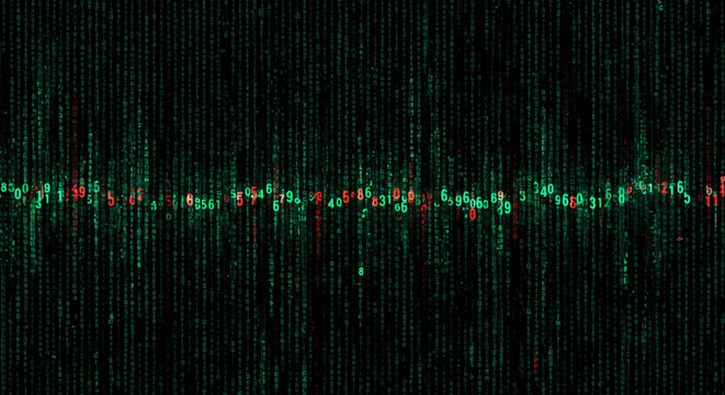 abstract digital background with binary code