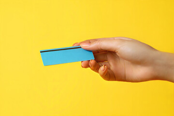 Female Hand with Credit Card Ready for Payment