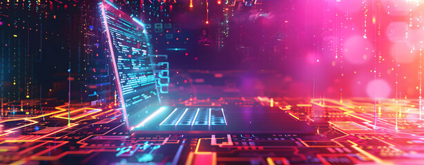 High-Tech Digital Future Computer Innovation

