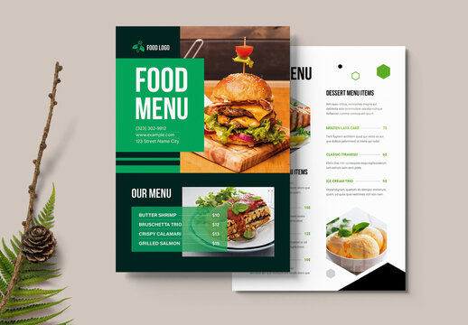 Creative Food Menu Design