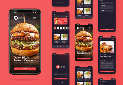 Food App Ui Design Layout