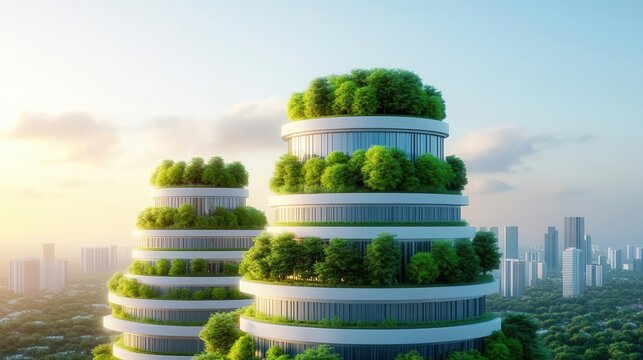 A time-lapse AI render of a futuristic green city evolving over centuries